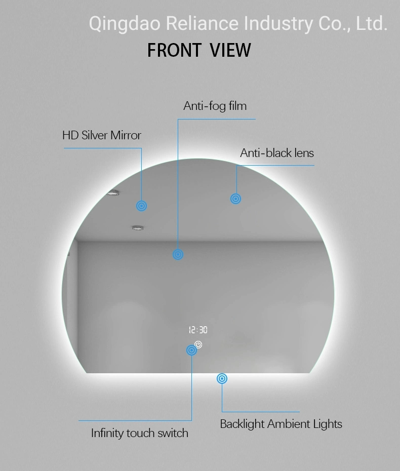 1.1mm/1.3mm/1.7mm/1.8mm/3mm/4mm/5mm Aluminium/Silver/Sheet/Double Coated Mirror for Decoration/ Smart Mirror/ Bathroom Mirror/LED Mirror with Multi Function