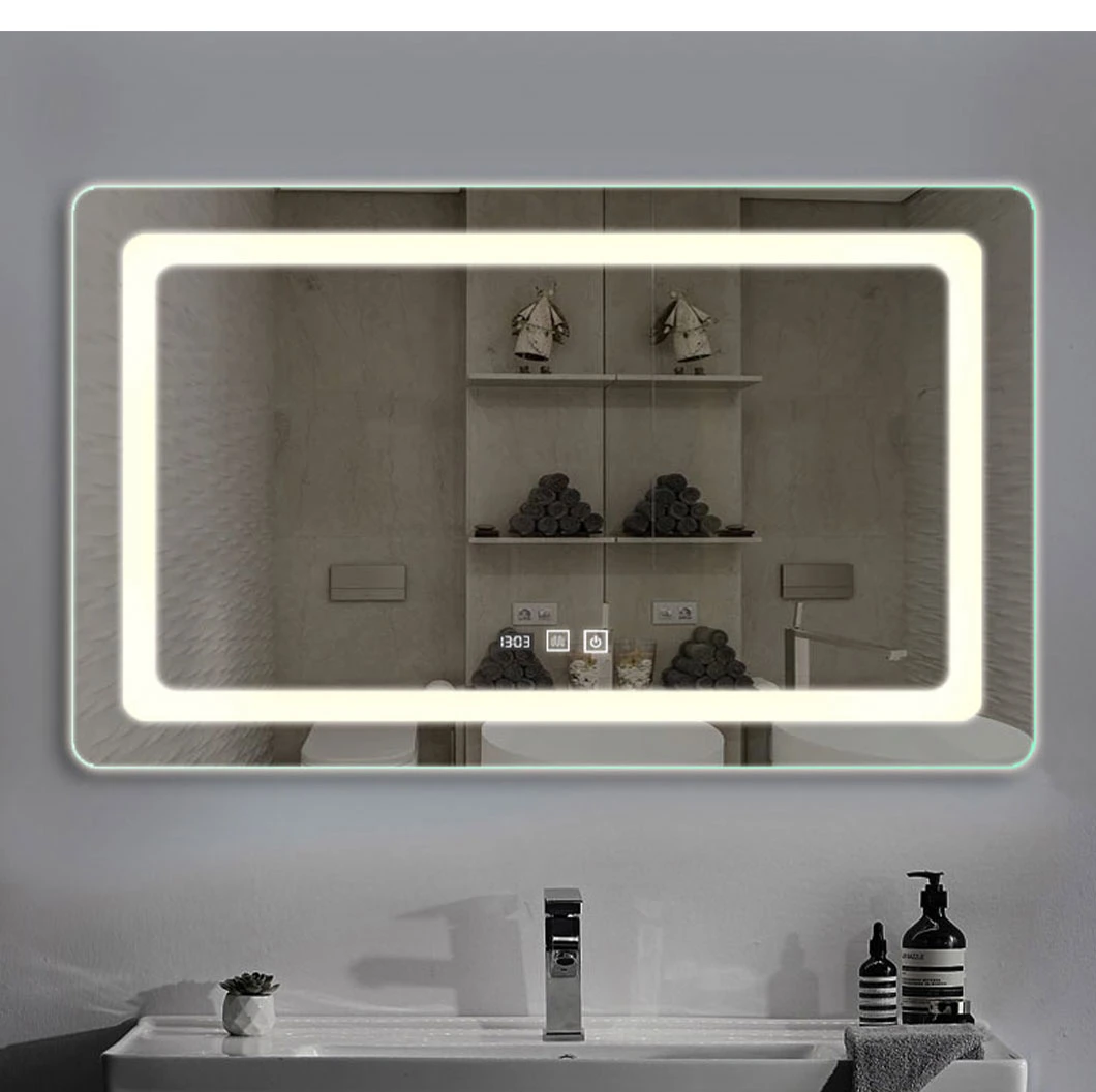 Professional Popular Design LED Lighting Custom Irregular Shape Smart Bathroom Art Mirror