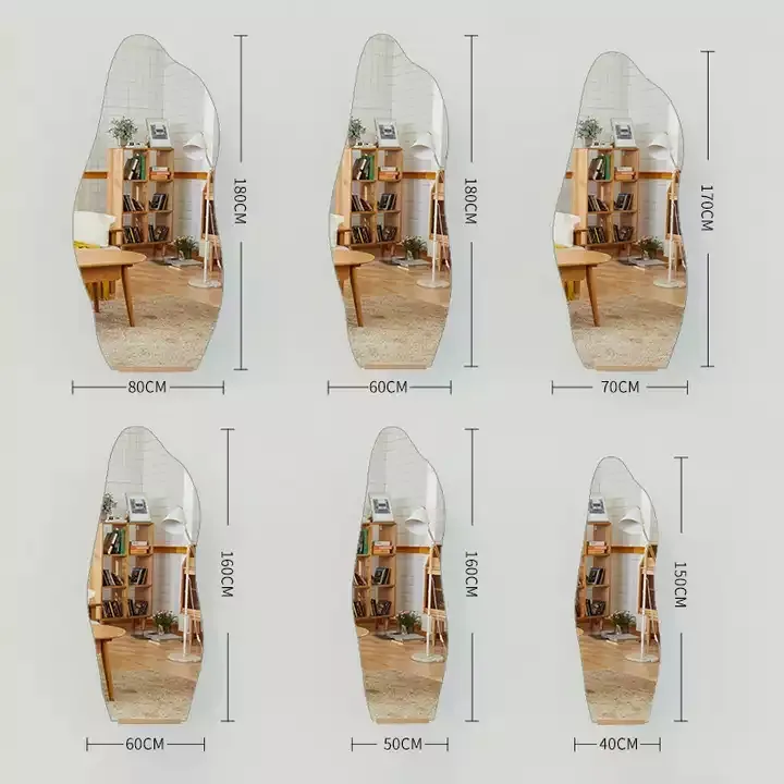 Unregelmäßiger, wolkenförmiger Ganzkörper-Bodenspiegel