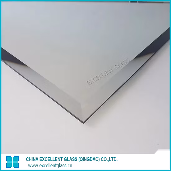 Dekorativer gebogener Spiegel aus silbernem Aluminium, doppelt, einfach beschichtet, Kupfer, 1–6 mm